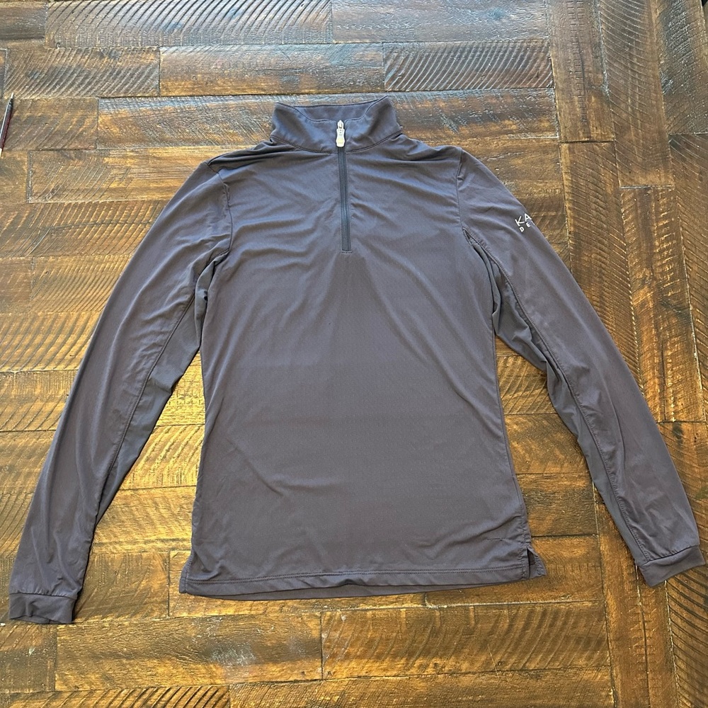 Gray Quarter-Zip Pullover